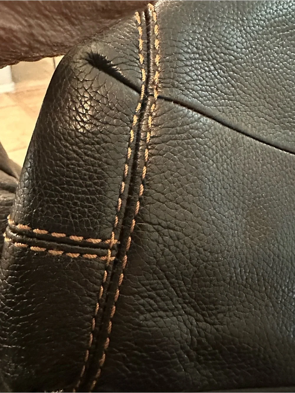 Coach  #146 Lexi Black Leather Hobo Bag with Studded Embellishment